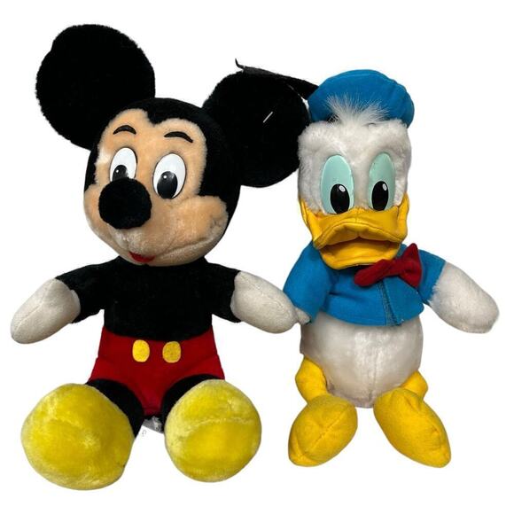 Vintage Walt Disney World Mickey Mouse And Donald Duck Stuff Animal - Picture 2 of 9